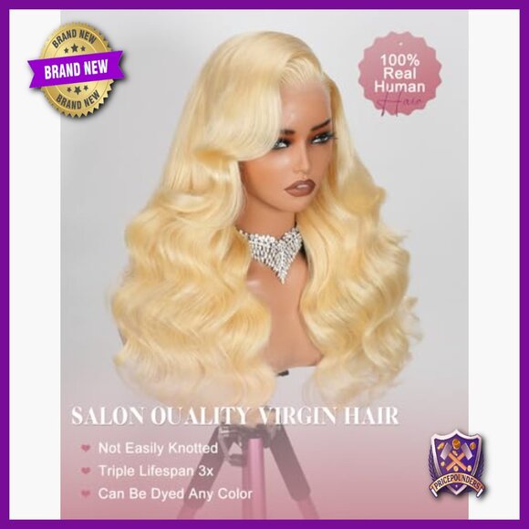 13x6 Lace Front Wig Human Hair 26 Inch Body Wave 200 Density No Shedding main image 4
